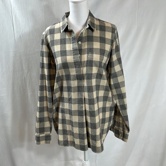 Madewell top Size S Longsleeve Button Down EUC Flannel Buffalo Check - Picture 5 of 14